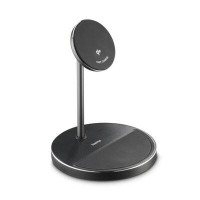 Hama 2in1 Draadloze Qi2 Oplader 15W Zwart