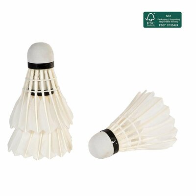 SportX Shuttles Veren 3 Stuks Wit