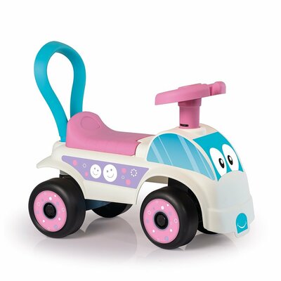 Dolu Loopauto Roze/Wit