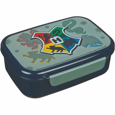 Harry Potter Lunchbox Donkerblauw/Grijs