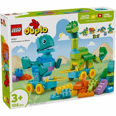 Lego Duplo 10451 3in1 Dinosaurussen op Wielen
