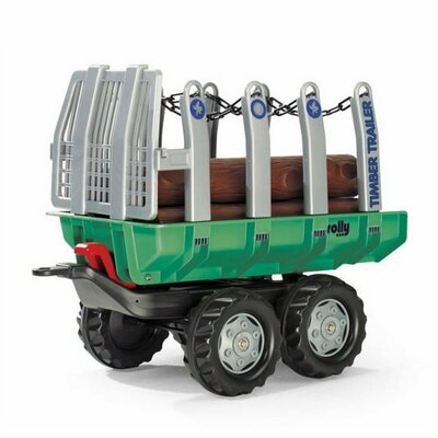 Rolly Toys 122158 RollyTimber Trailer 82x46x65 cm Groen