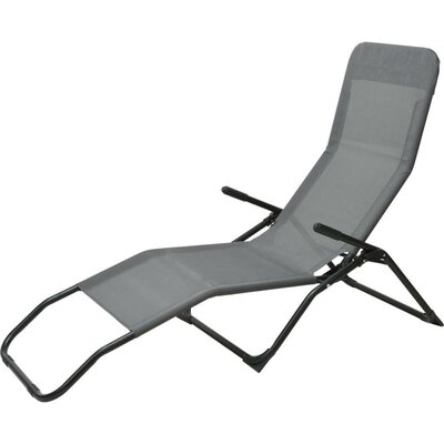 Siesta Lounger Donkergrijs/Zwart