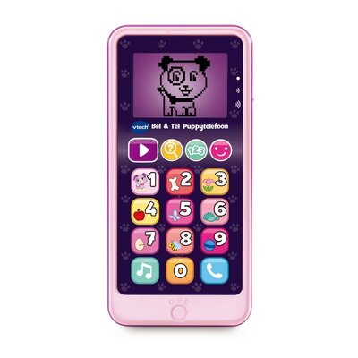 VTech Bel en Tel Puppytelefoon met Geluid Roze