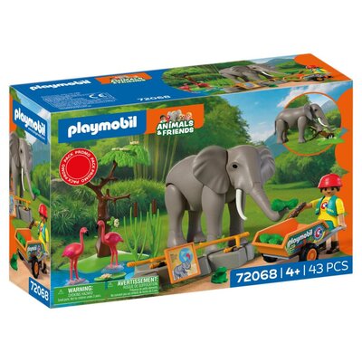 Playmobil 72068 Animals & Friends Olifant met Dierenverzorger