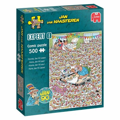 Jumbo Puzzel Jan van Haasteren Expert 8 Hoera, Jan 90 jaar! 500 Stukjes