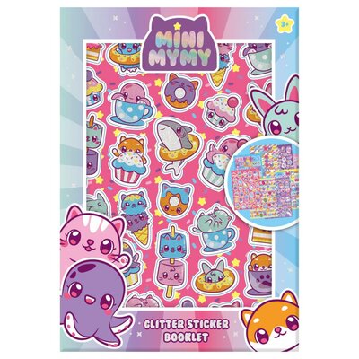Mini MyMy Glitter Stickerboekje met 8 Vellen