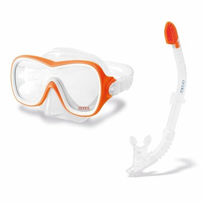 Intex 55647 Aquaflow Sport Wave Rider Duikbril en Snorkel Oranje