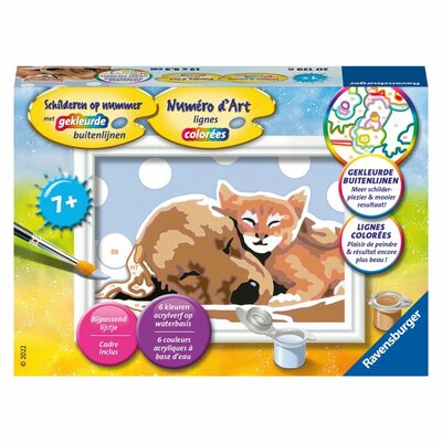 Ravensburger Schilder op Nummer Knuffelvriendjes