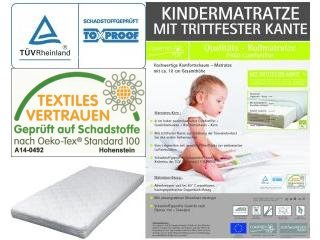 Kindermatras met stapkant 60 x 120 cm