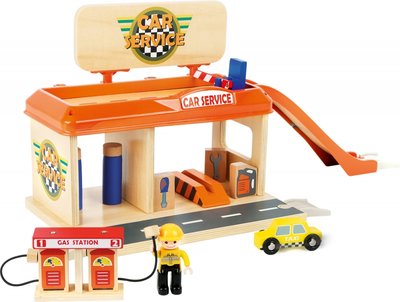 Houten Tankstation (nu met extra gratis set!)