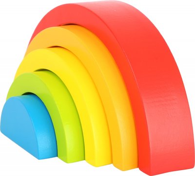 Houten Blokken Regenboog