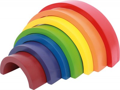 Houten Bouw Blokken Regenboog