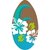 SportX Skimboard Flower Blauw/Bruin 100 cm