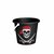 Emmer Piraat 15 cm Zwart/Rood/Wit