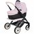 Smoby 3in1 Poppenwagen Zachtroze/Zwart