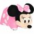 Disney Knuffelkussen Minni Mouse 45x28 cm Zwart/Roze