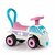 Dolu Loopauto Roze/Wit
