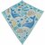 Little Dutch Ocean World Diamant Vlieger 65x65 cm Blauw