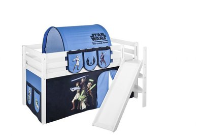 Halfhoogslaper Star Wars met tent en schuine glijbaan