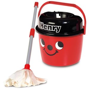 Numatic Little Helper Little Henry Mop en Emmer Rood