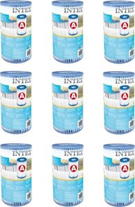 Intex 29000 Filter Cartridge Type A 9 stuks voor Zwembad 244/305/366 cm