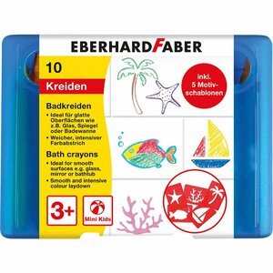 Eberhard Faber EF-524110 Badkrijt 10 Stuks Bewaarbox Incl. 5 Patronen