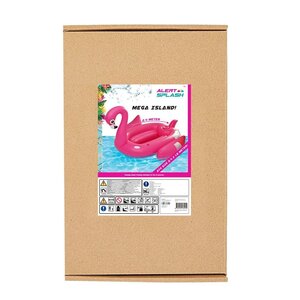 Alert Splash Opblaasbaar Flamingo Eiland 240x180 cm