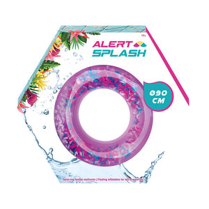 Alert Splash Zwemband met Mulitcolor Veren 90 cm