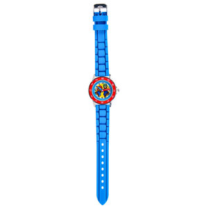 Super Mario Time Teacher Horloge Blauw/Rood