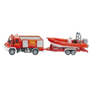 Siku 1636 Brandweerauto met Boot