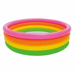 Intex 56441NP Wet Set Collection Sunset Glow Opblaaszwembad 168x46 cm Roze/Oranje/Geel/Groen