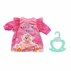 Baby Born Jurk met Bloemen en Beertje Roze
