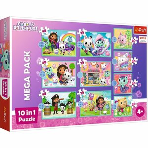 Trefl Puzzel 10in1 Gabby's Dollhouse 20-48 Stukjes