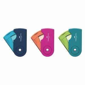 Faber Castell FC-182714 Sleeve Mini Puntenslijper Assorti Faber Castell FC-182714 Sleeve Mini Puntenslijper Assorti