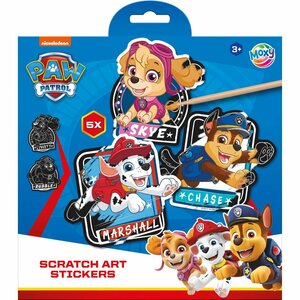 Paw Patrol Scratch Art Stickers + Pen 5 Stuks Paw Patrol Scratch Art Stickers + Pen 5 Stuks
