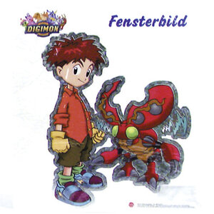 Raamsticker Digimon Groot Raamsticker Digimon Groot