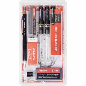 Aristo AR-64156 Tekenpen Set MG1 PRO 0.1/0.3/0.5 mm 8-delig Aristo AR-64156 Tekenpen Set MG1 PRO 0.1/0.3/0.5 mm 8-delig