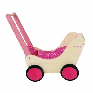 Simply for Kids Houten Poppenwagen Roze Simply for Kids Houten Poppenwagen Roze