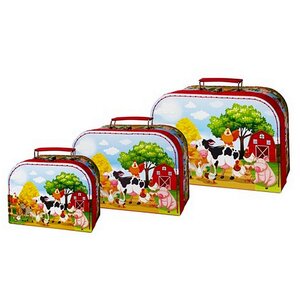 Simply for Kids 3-delige Kofferset Boerderij Simply for Kids 3-delige Kofferset Boerderij