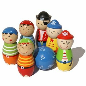 Simply for Kids 22107 Houten Kegelspel Piraten Simply for Kids 22107 Houten Kegelspel Piraten