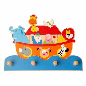 Houten Ark van Noach Kapstok Houten Ark van Noach Kapstok