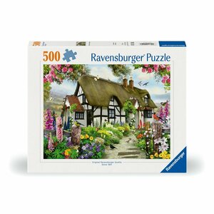 Ravensburger Puzzel Idyllische Cottage 500 Stukjes Ravensburger Puzzel Idyllische Cottage 500 Stukjes