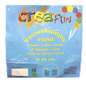 Creafun Vouwblaadjes Rond 16 cm 100 Stuks
