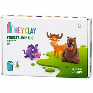Hey Clay Klei Bosdieren 6 Potjes Klei