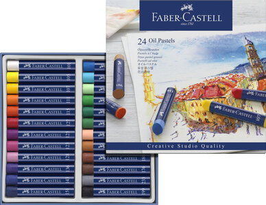 Faber Castell FC-127024 Oliepastels Creative Studio Etui A 24 Stuks. Faber Castell FC-127024 Oliepastels Creative Studio Etui A 24 Stuks.