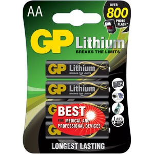 GP Batteries Gp Batterij Primary Lithium Aa A4 GP Batteries Gp Batterij Primary Lithium Aa A4