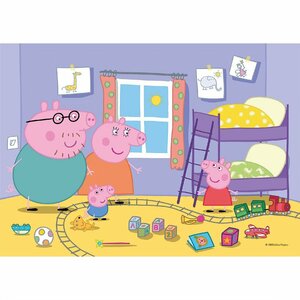 Clementoni Supercolor Puzzel Peppa Pig 2x20 Stukjes Clementoni Supercolor Puzzel Peppa Pig 2x20 Stukjes