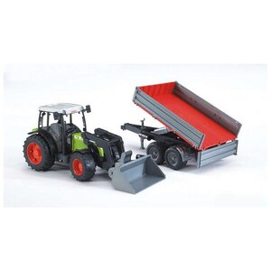 Bruder 2112 Claas Nectis 267 F met Voorlader + Aanhanger 65,5x12,9x15 cm Bruder 2112 Claas Nectis 267 F met Voorlader + Aanhanger 65,5x12,9x15 cm