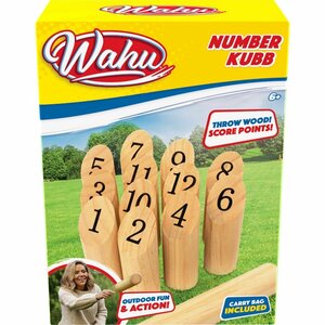 Wahu Houten Number Kubb Spel